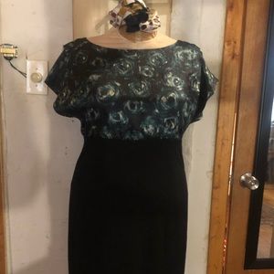 Ann taylor silk midi dress